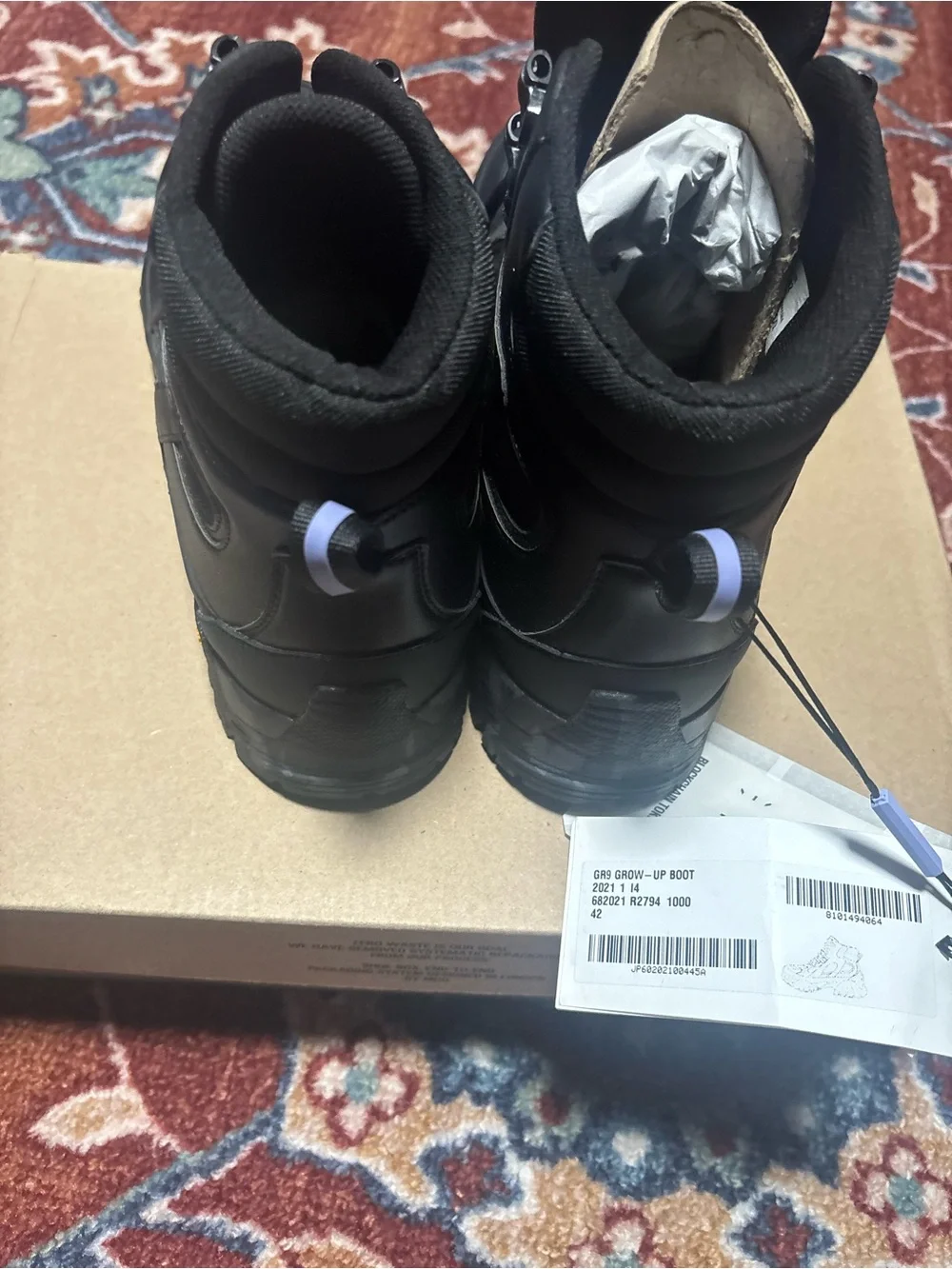 MCQ by Alexander Mac Queen Men’s Black   GR9 Grow up boots size euro 42